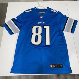 Calvin Johnson Detroit Lions On Field Jersey #81 Size Medium